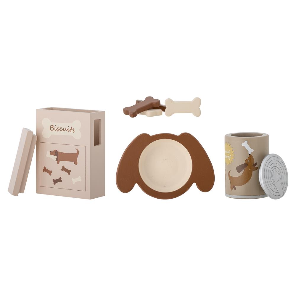 Bloomingville MINI Charlie Spielset Lebensmittel aus MDF, bunt, 7‑teilig