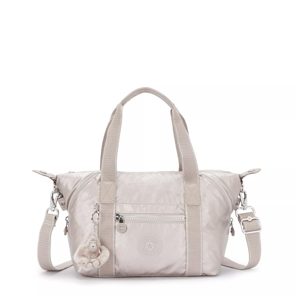 Kipling ART MINI, Mini Tote Bag, Metallic Glow (beige), Handtasche mit Schultergurt