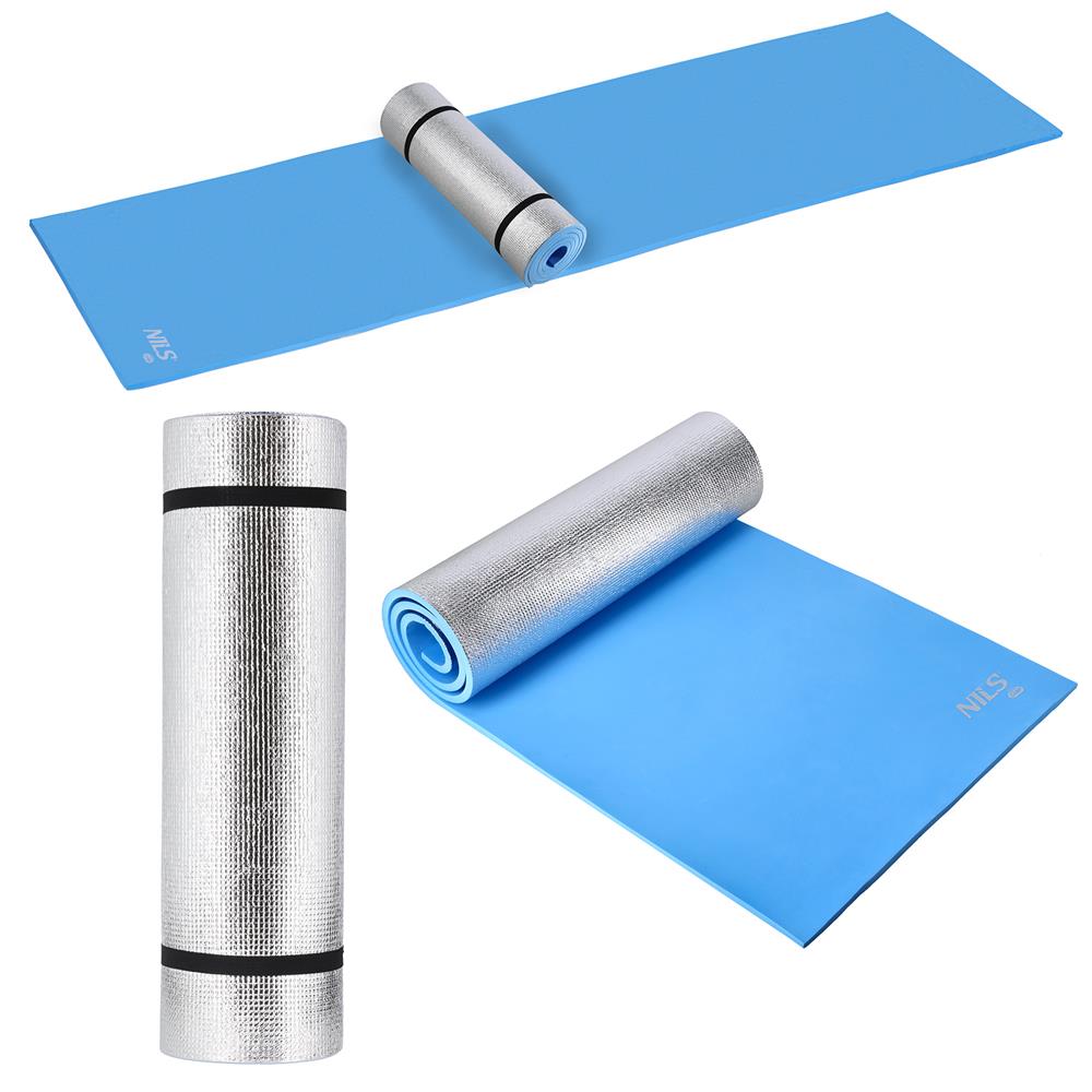 NILS CAMP Campingmatte 190 cm in blau Isomatte Schlafmatte Camping Outdoor Trekking Festival