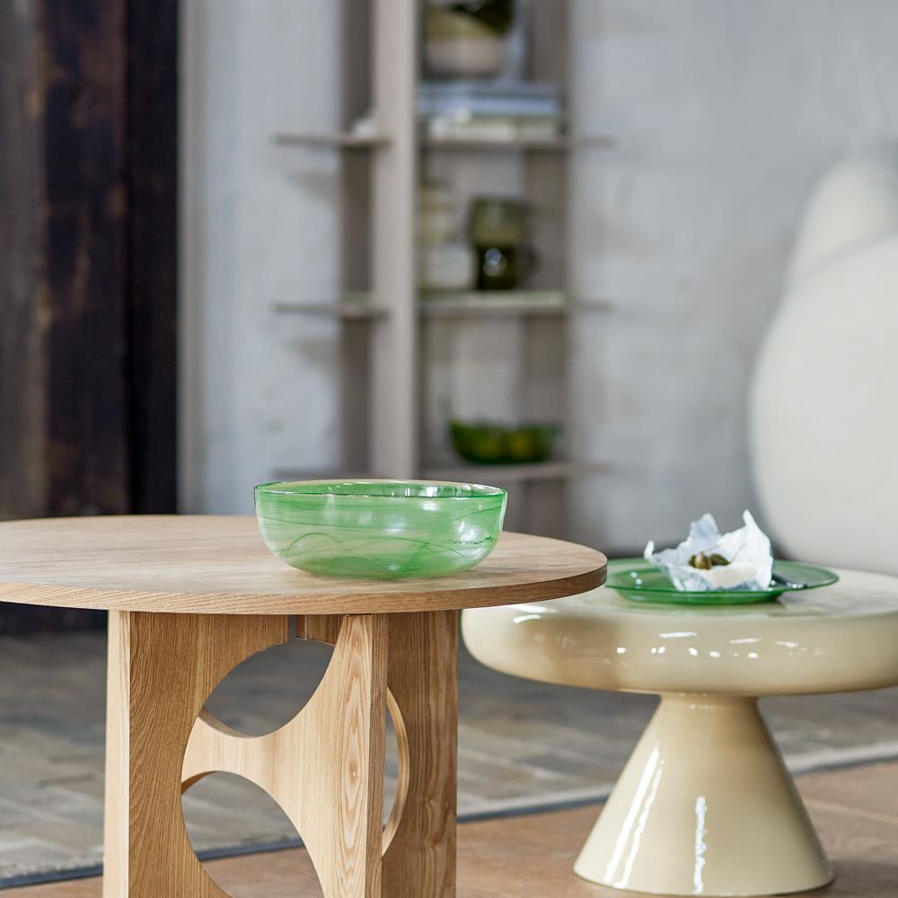Bloomingville Amelie Dekoschale grün Glas modern 27 cm