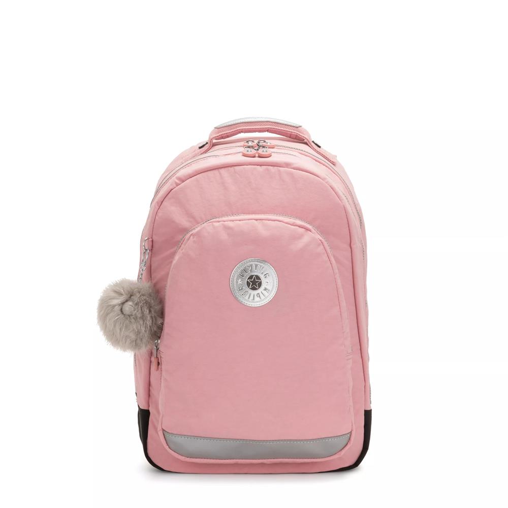 Kipling CLASS ROOM, großer Rucksack, Bridal Rose (rosa), Schulrucksack mit Laptopfach 15 Zoll