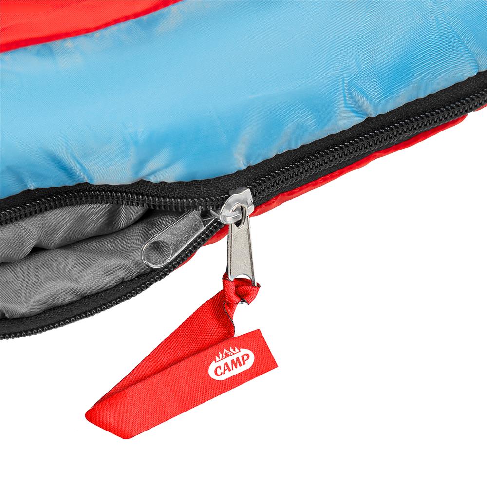 NILS CAMP Schlafsack Rot-Blau - Mumienschlafsack für Camping, Trekking & Outdoor