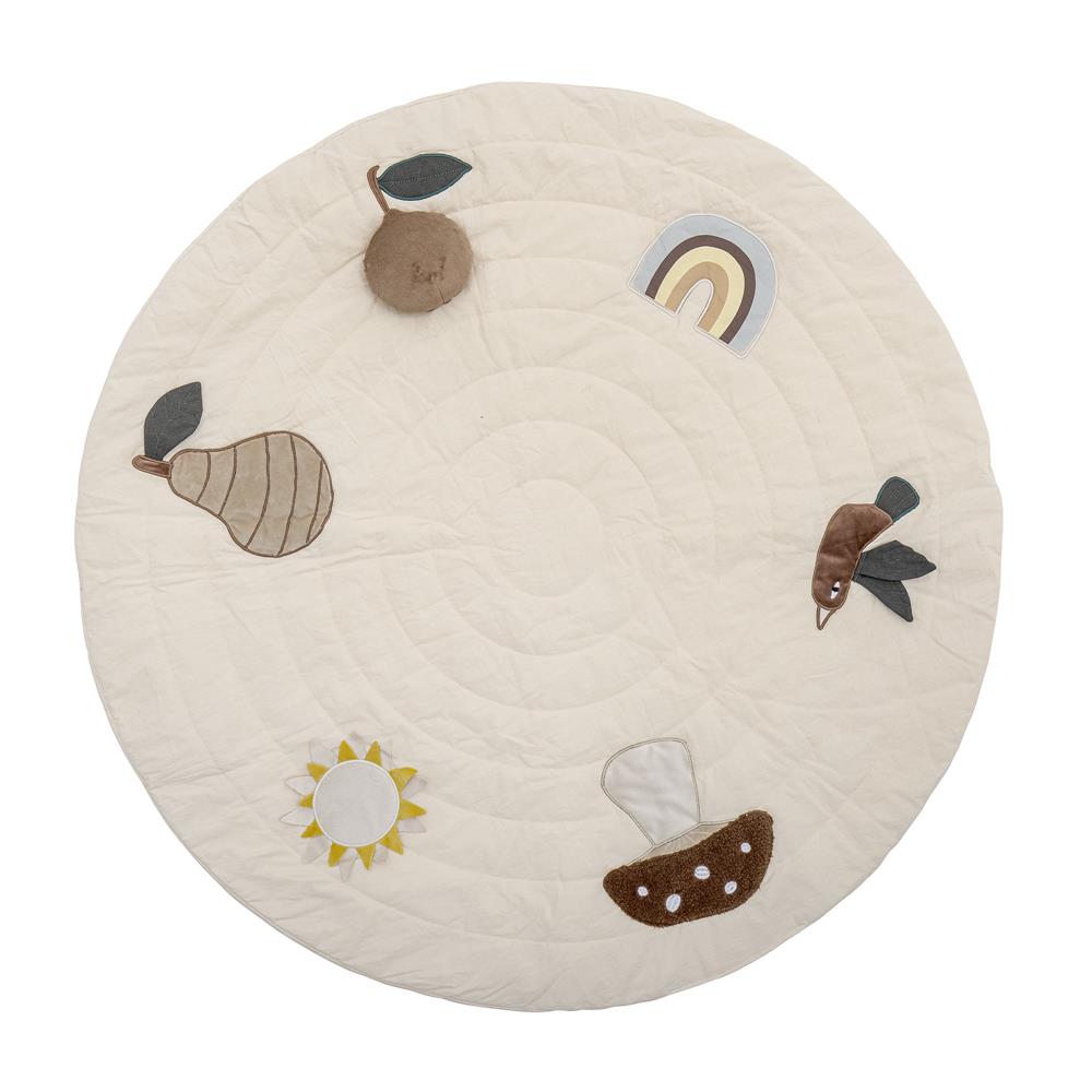 Bloomingville MINI Agnes Spielmatte 100cm Weiß aus Baumwolle