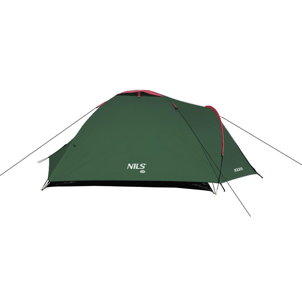 NILS CAMP Rocker Zelt für 3 Personen in Grün - Campingzelt mit Vorraum für Outdoor, Trekking & Camping