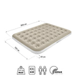 NILS CAMP Campingmatratze Doppelbett beige 203x152x22 cm für Camping Reise Gästebett