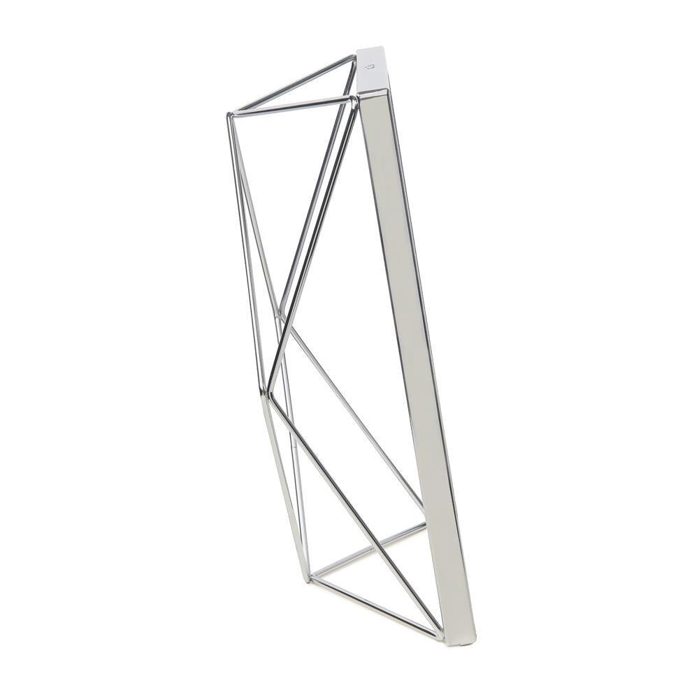 Umbra Prisma Geometrischer Bilderrahmen 23 x 18 x 7 cm zum Aufhängen oder Aufstellen Chrom Silber