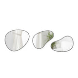 Umbra Hubba Pebble Wandspiegel Set, 3-teilig, mit organischer Form