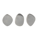 Bloomingville Ferri Haken silber - 3er Set Wandhaken modern Aluminium für Flur Bad & Küche