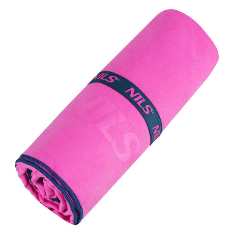 NILS Mikrofaserhandtuch 200x90 cm in Rosa - schnelltrocknendes Handtuch für Camping, Strand & Sport