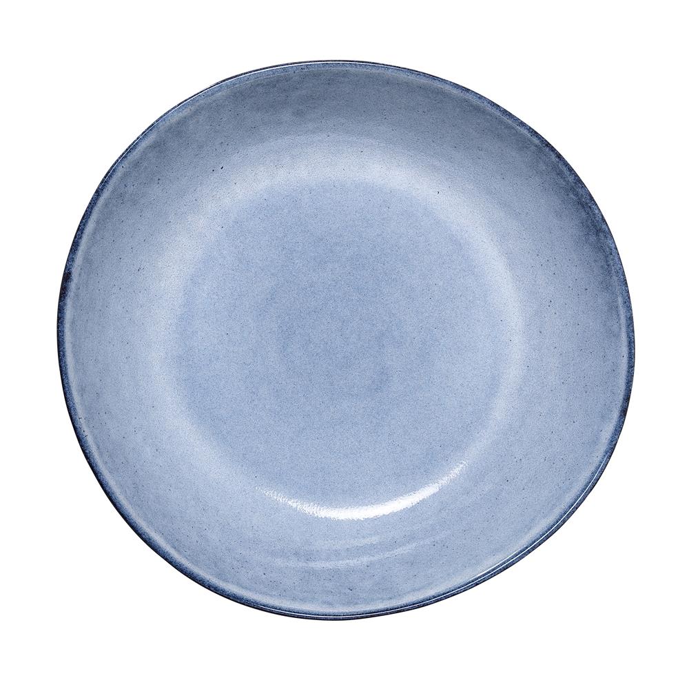 Bloomingville Sandrine Suppenteller, Blau, 22cm, Steingut, dänisches Design