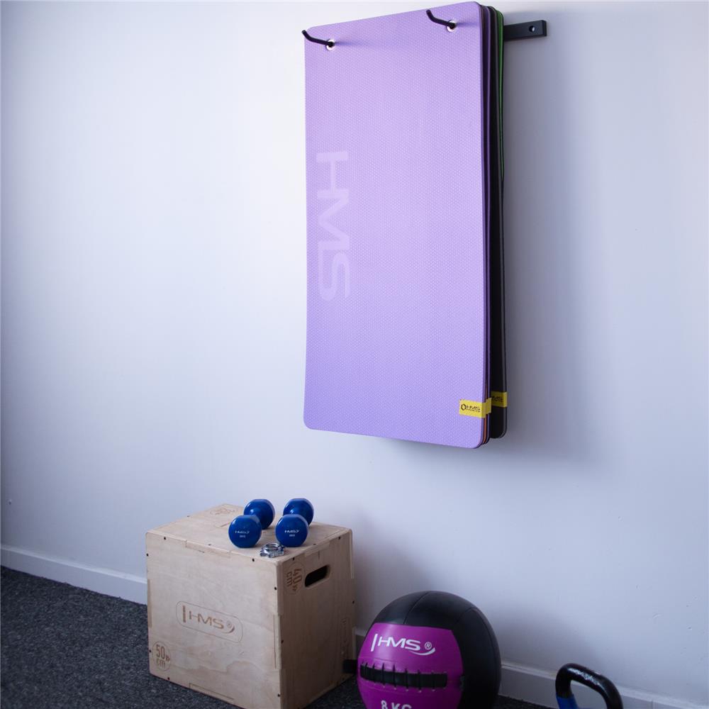 Wandhalterung für Fitnessmatten Verstellbar Stahl | HMS STR30