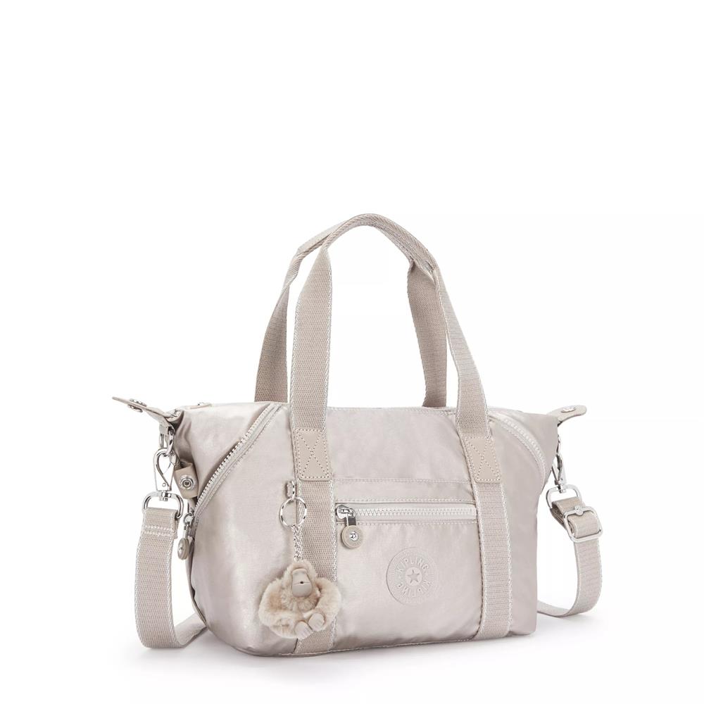 Kipling ART MINI, Mini Tote Bag, Metallic Glow (beige), Handtasche mit Schultergurt