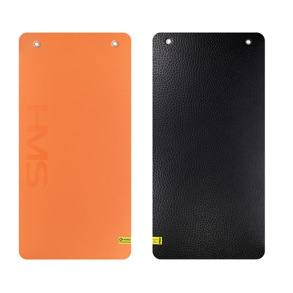 Fitnessmatte 110x55 cm 15 mm Orange/Schwarz | HMS Premium MFK01