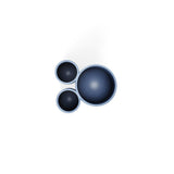 Umbra Touch Zahnputzbecher, Zahnbürstenhalter und Becher für Make-Up, Schieferblau