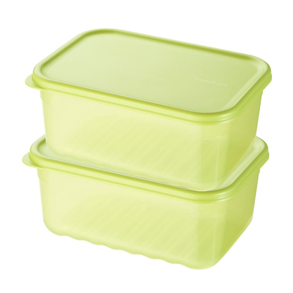 LocknLock Fresh Block Frischhaltedosen 1,5 L 2er Set - Meal Prep Vorratsdose