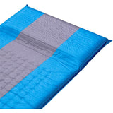 NILS CAMP selbstaufblasende Campingmatte 195 cm blau-grau Isomatte Outdoor Schlafmatte
