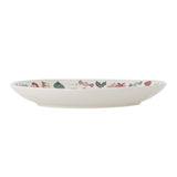Bloomingville Yule Weihnachtsteller, Natur, Steingut 28 cm Servierplatte