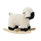 Bloomingville MINI Dolly Schaukeltier Schaf Weiß Polyester 65cm