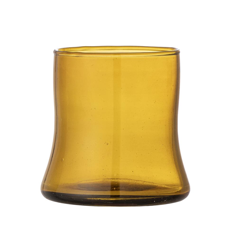 Bloomingville Florentine Trinkglas braun 300 ml aus recyceltem Glas – Glas für Küche & Tischdeko