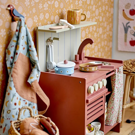 Bloomingville MINI Pippi Mini Ofen Spielküche Holz braun Kinderküche