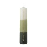 Bloomingville Dip Dye Adventskerze Grün Paraffin Countdown Kerze 24 Tage