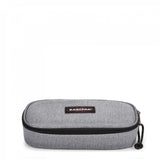 Eastpak OVAL SINGLE, Federmäppchen, Sunday Grey (grau), mittelgroße Federmappe, Federtasche