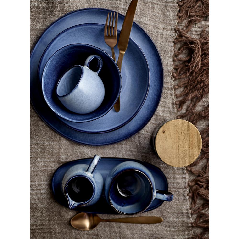 Bloomingville Sandrine Tasse, Blau, 500ml, Steingut, dänisches Design