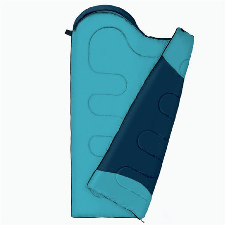 NILS CAMP Schlafsack Größe L Blau-Hellblau - Mumienschlafsack für Outdoor, Trekking & Camping