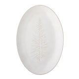 Bloomingville Winter Servierplatte – Servierteller mit geprägtem Tannenbaum-Motiv, Weihnachten, dänisches Design