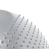 Gymnastikball 65 cm Hellgrau mit Massage-Noppen und Luftpumpe | HMS YB03N