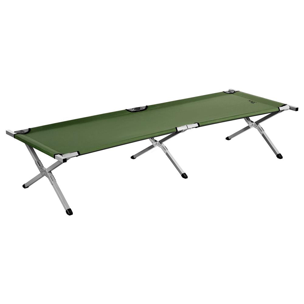 NILS CAMP Campingbett klappbar 200 cm grün Feldbett für Camping Outdoor stabil