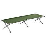 NILS CAMP Campingbett klappbar 200 cm grün Feldbett für Camping Outdoor stabil