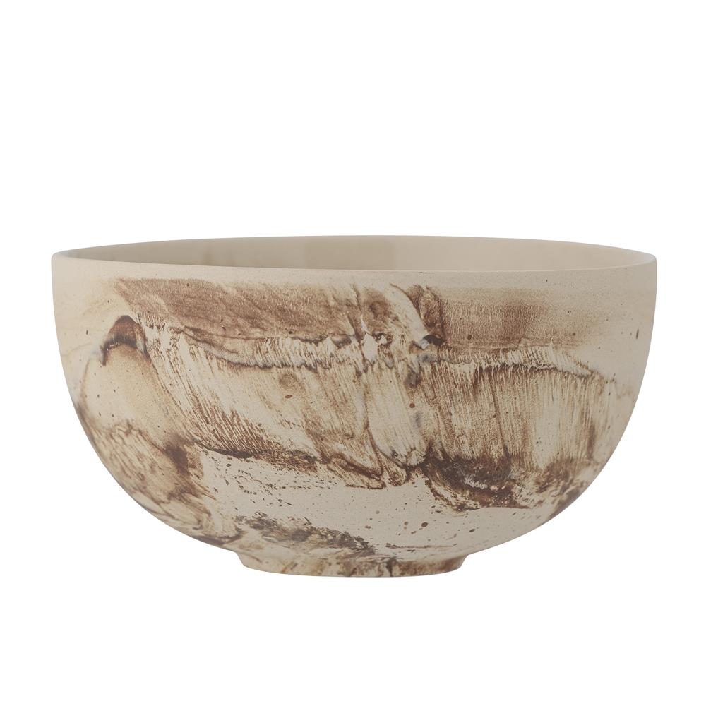 Bloomingville Stacy Schale, Braun, Steingut, D14xH7 cm