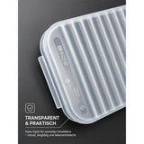 LocknLock Frischhaltedosen 3er Set 1.2L, Transparent, BPA-frei, Rechteckig, Gefriergeeignet bis –20 °C