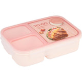 LocknLock Lunchbox 1,5 L, 3 Fächer, Saucenbehälter, BPA-frei
