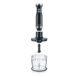 GRAEF Stabmixer HB 502 mit 3-teiligem Zubehör-Set Schwarz Pürierstab Handmixer
