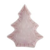 Bloomingville Shirly Servierplatte Rosa Steingut Weihnachtsbaum Servierplatte