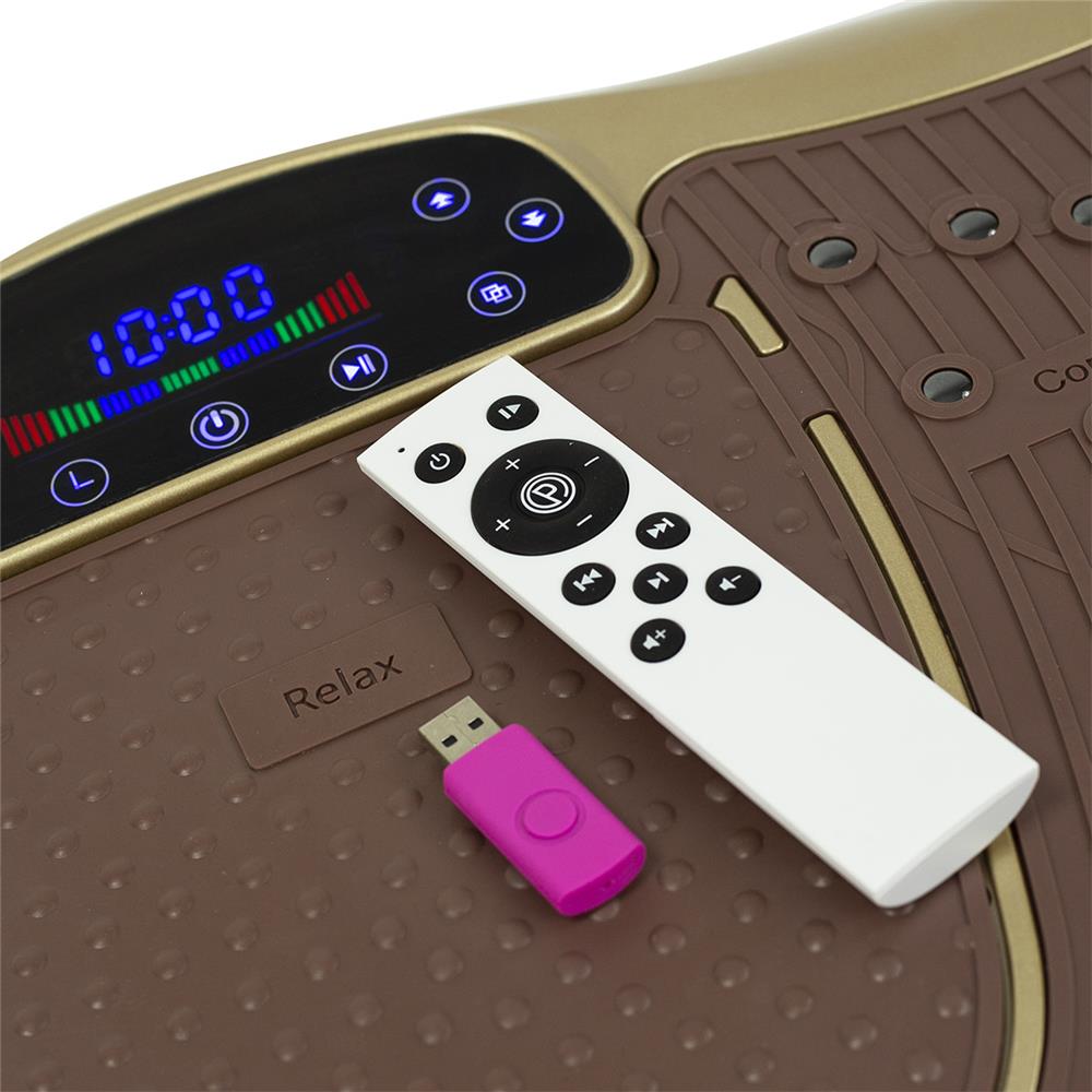 Vibrationsplatte mit Lautsprecher 150 kg Gold | HMS SVP03