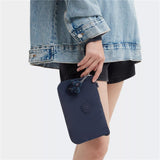 Kipling CREATIVITY XL, Clutch, Blue Bleu 2 (blau), große Kosmetiktasche mit Trageschlaufe
