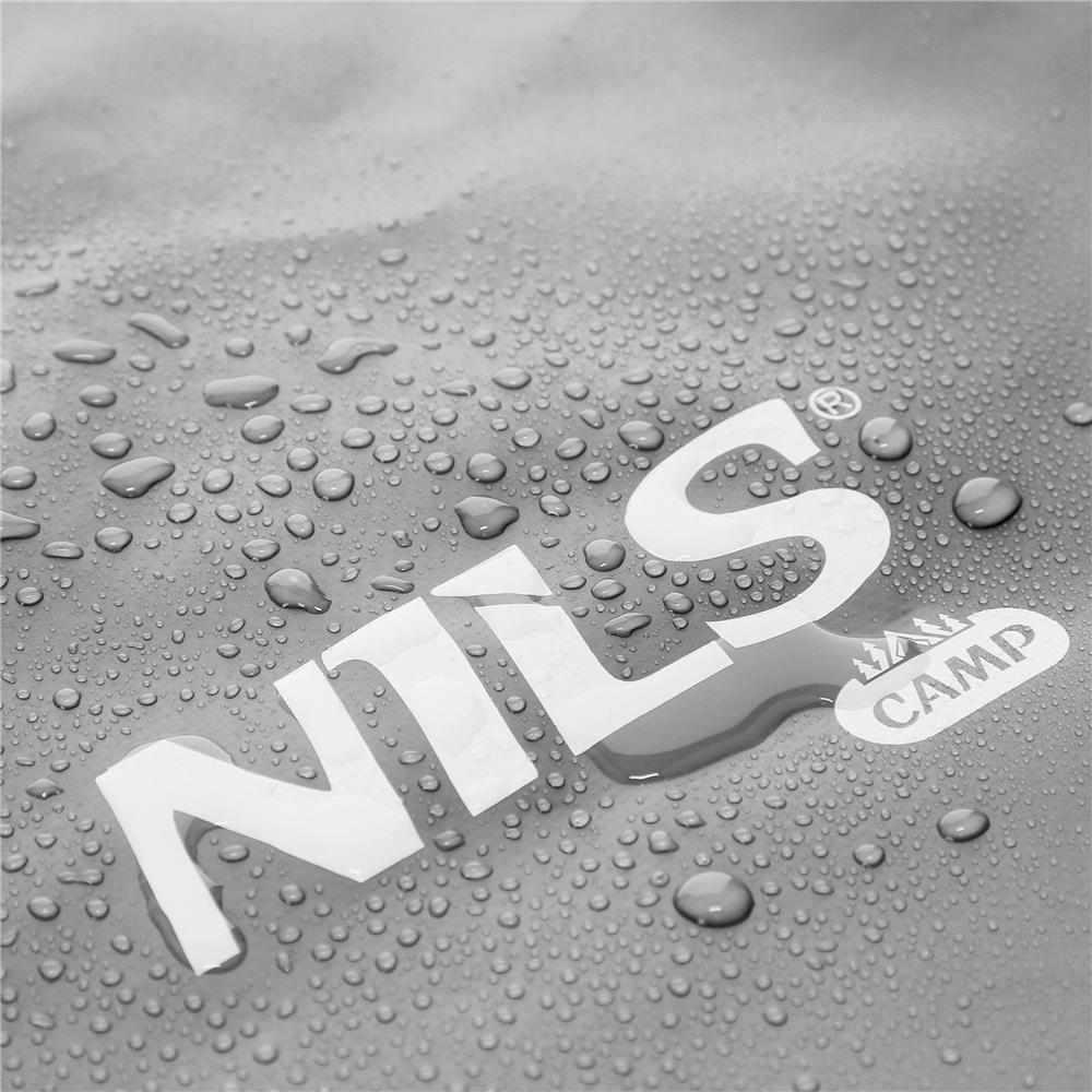 NILS CAMP Dry Bag 15L grau wasserdichter Beutel für Camping Kajak Strand Outdoor