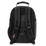 Eastpak TUTOR, Großer Rucksack, Black Denim (grau), 39L, mit Flaschenhalter und Laptopfach