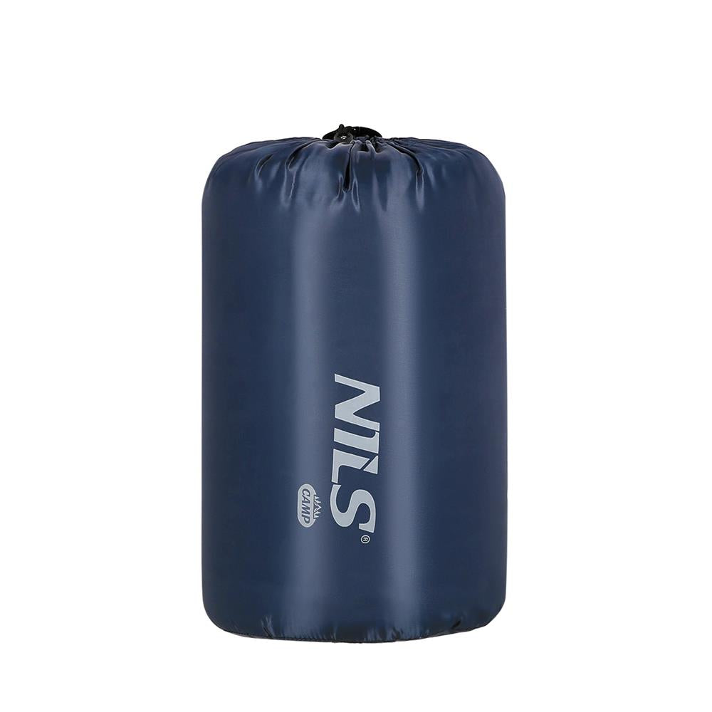 NILS CAMP Schlafsack Größe M Dunkelblau-Grau - leichter Sommerschlafsack für Camping, Reisen & Outdoor