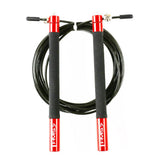 Speed Rope Springseil 300 cm Stahlseil verstellbar Rot/Schwarz | HMS SK54