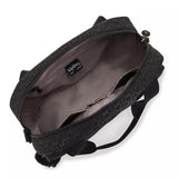 Kipling COOL DEFEA, mittelgroße Umhängetasche, Signature Emb (schwarz), Tasche mit vielen Fächern