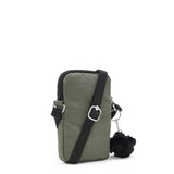 Kipling TALLY, Handytasche, Green Moss (grün), Crossbody Tasche für Smartphone mit Fächern