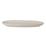 Bloomingville Newa Tablett natur L35 cm aus Steingut – Servierplatte für Küche & Tischdeko