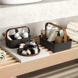 Umbra Bellwood Drehbarer Organizer, Lazy Susan Drehteller in Schwarz/Walnuss