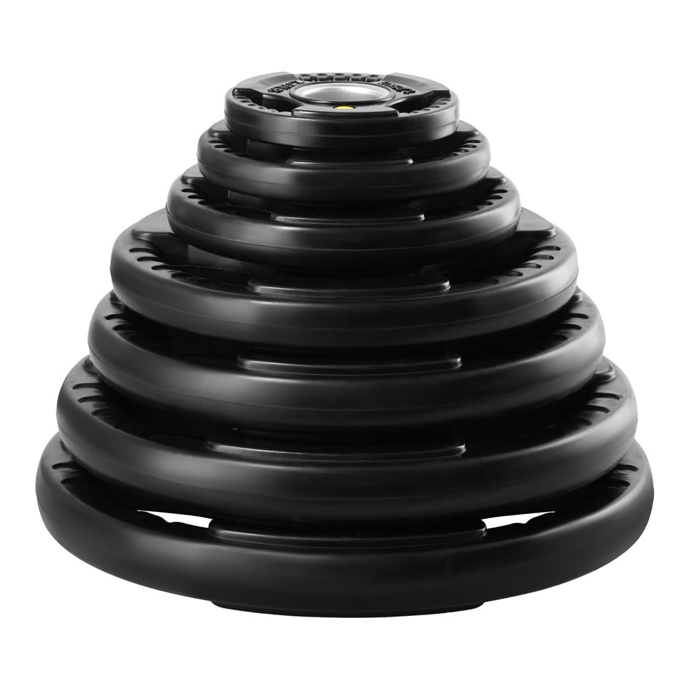 Hantelscheibe 10 kg Gummiert 50 mm mit Tri-Grip-Griffe | HMS TOK10 PRO