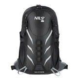 NILS CAMP Trekkingrucksack Ghoster 20L in Schwarz - Outdoor Rucksack mit Belüftung & Regenhülle