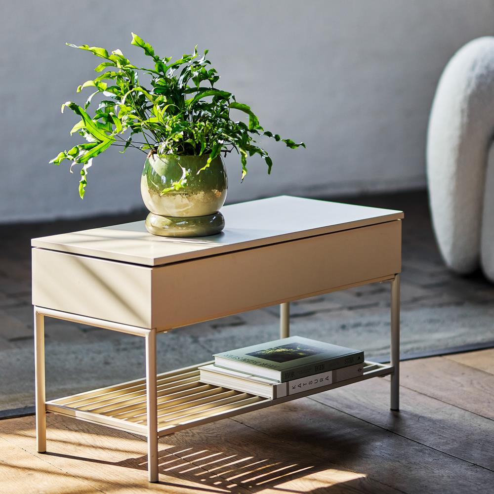 Bloomingville Aveline Bank natur - Sitzbank mit Stauraum & Ablage für Flur Wohnzimmer modern
